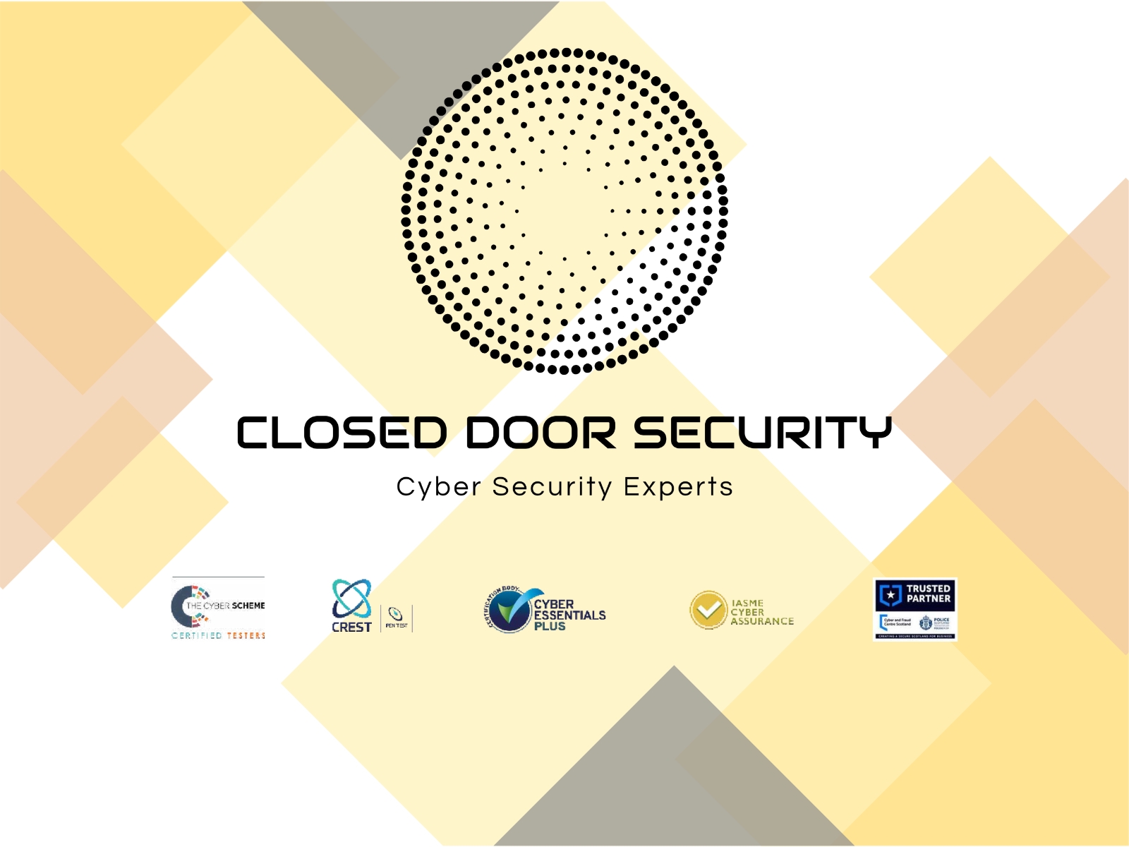 Certifications and Qualifications of the Closed Door Security Team